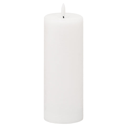 Luxe Collection Natural Glow 3x8 LED White Wax Candle