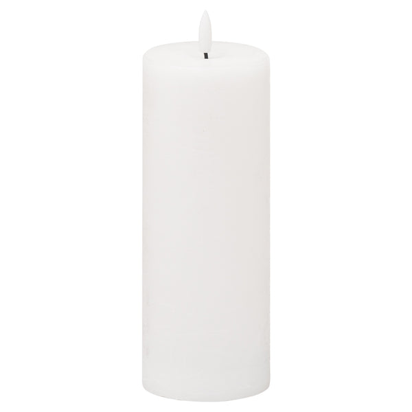Luxe Collection Natural Glow 3x8 LED White Wax Candle