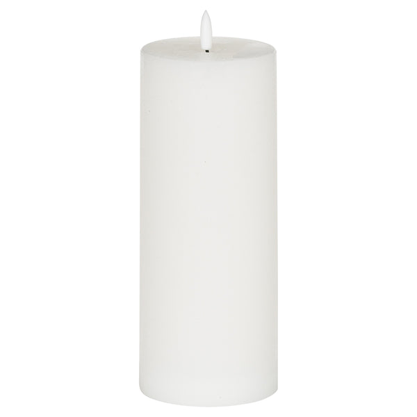 Luxe Collection Natural Glow 3.5x9 LED White Wax Candle